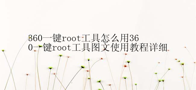 360一键root工具怎么用360一键root工具图文使用教程详细