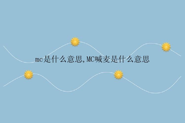 mc是什么意思,MC喊麦是什么意思