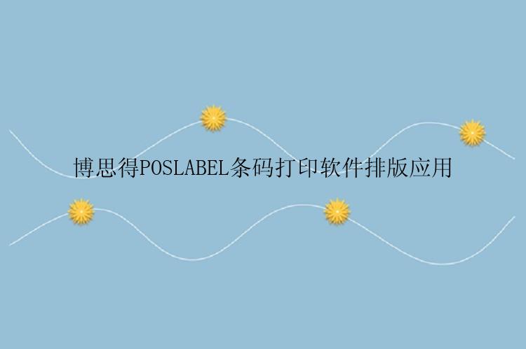 博思得POSLABEL条码打印软件排版应用