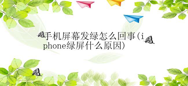 iPhone手机屏幕发绿是怎么回事？