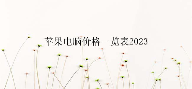 苹果电脑价格一览表2023