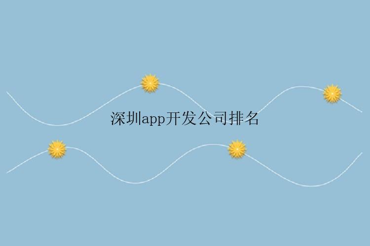 深圳app开发公司排名