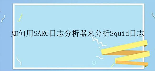 如何用SARG日志分析器来分析Squid日志