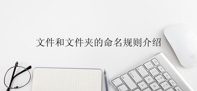 文件和文件夹的命名规则是什么？
