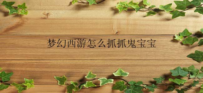 梦幻西游怎么抓抓鬼宝宝
