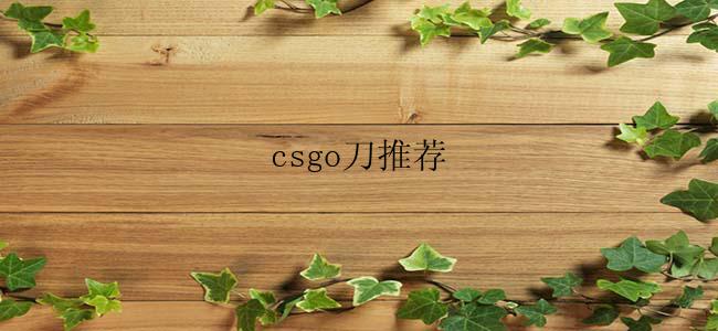 csgo刀推荐