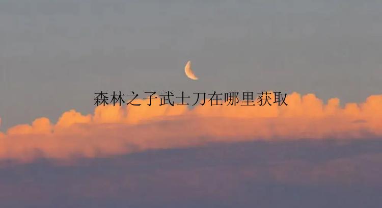 森林之子武士刀在哪里获取