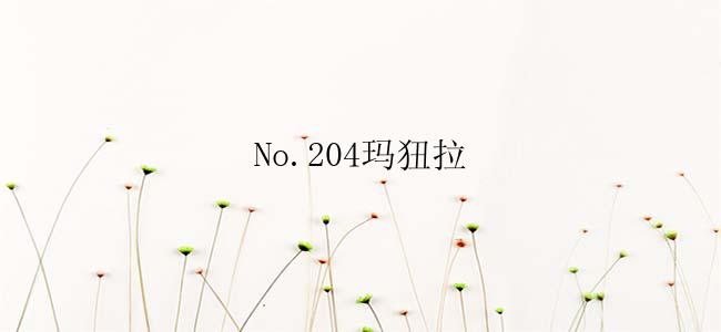 No.204玛狃拉
