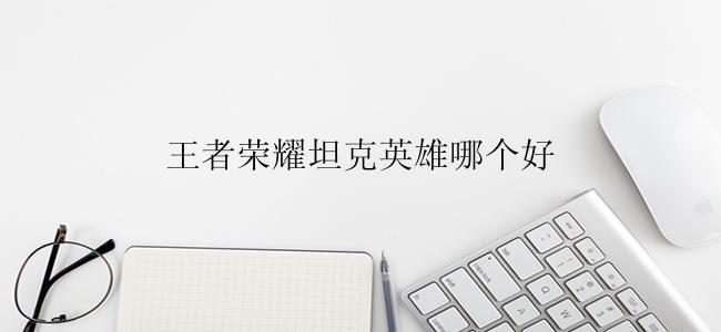 王者荣耀坦克英雄哪个好