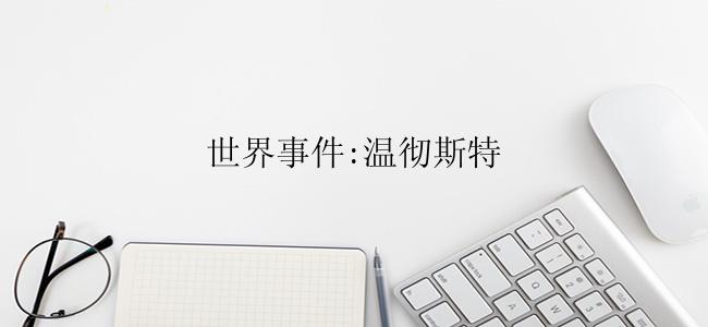 世界事件:温彻斯特