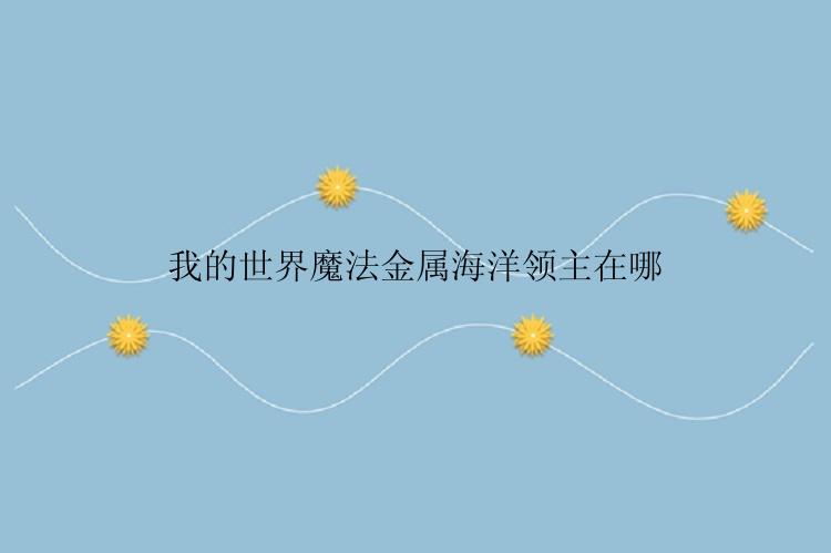 我的世界魔法金属海洋领主在哪